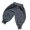 thumbnail image 1 of REDARER Toddler Boys & Girls' Balloon Harem Pants, Elastic Waist & Ankles Solid Casual Summer Holiday Trousers,3-4 Years, 1 of 4
