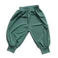 thumbnail image 1 of REDARER Toddler Boys & Girls' Balloon Harem Pants, Elastic Waist & Ankles Solid Casual Summer Holiday Trousers,6-7 Years, 1 of 5