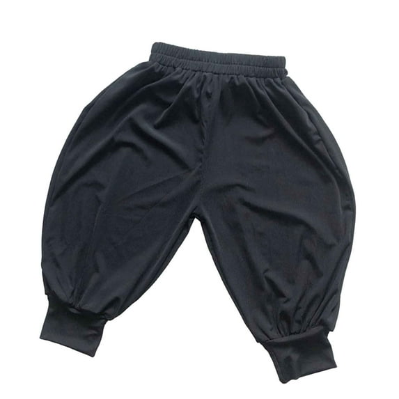 REDARER Toddler Boys & Girls' Balloon Harem Pants, Elastic Waist & Ankles Solid Casual Summer Holiday Trousers,6-7 Years