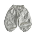 thumbnail image 1 of REDARER Toddler Boys & Girls Cargo Pants Summer Holiday Elastic Waist Balloon Trousers with Pockets,12-18 Months, 1 of 5