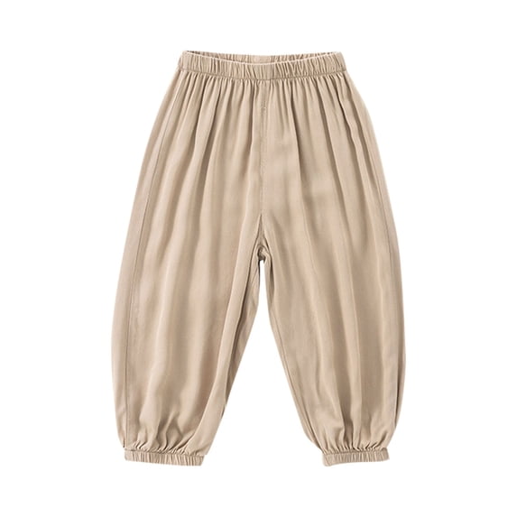 REDARER Toddler Boys & Girls' Harem Pants, Soft Lightweight Elastic Waist Summer Air Conditioning Pants,4-5 Years