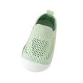 thumbnail image 1 of REDARER Toddler Breathable Sock Shoes - Soft Sole Non- First Walkers with Hollow Out Design, Lightweight Indoor/Outdoor Baby Shoes,Color:S3 Green,Size:15-18 Months, 1 of 4