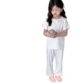 thumbnail image 1 of REDARER Toddler Girls Soft Cotton Ribbed Sleepwear, Floral Print Short Sleeve Top & Pants Pajama Set,9-10 Years, 1 of 4