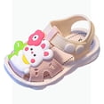 thumbnail image 1 of REDARER Toddler Kids Bunny Flower 3D Cartoon Closed Toe Sandals Non- First Walker Shoes Summer,4, 1 of 7