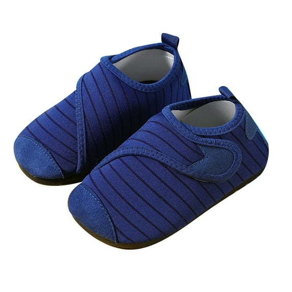 REDARER Toddler Quick-Dry Water Shoes, Non- Soft Sole with Easy Closure - Beach & Outdoor Play,Color:Dark Blue,Size:15 Months