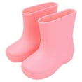 thumbnail image 1 of REDARER Toddler Rain Boots for Girls & Boys - Lightweight Waterproof Rubber Shoes, Adorable Solid Color for Outdoor Play, Comfortable Kids Boots - Rain Boots Kids,Color:1 Pink Size:3.5-4 Years, 1 of 6