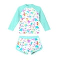 thumbnail image 1 of REDARER Two Piece Swimsuit Set for Girls Cute Split Swimwear for Girls and Big Adorable Baby Swimming Outfit,Girls Swimsuit,8-9 Years, 1 of 3