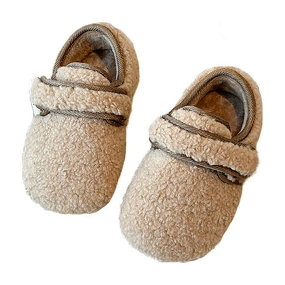 REDARER Winter Warm Lined Girls Sneakers Non Soft Sole Casual Shoes for Toddlers Kids Children School Daily Wear,Size:2-2.5 Years