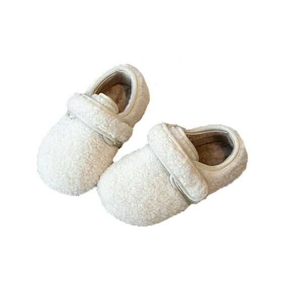 REDARER Winter Warm Lined Girls Sneakers Non Soft Sole Casual Shoes for Toddlers Kids Children School Daily Wear,Size:2.5-3 Years
