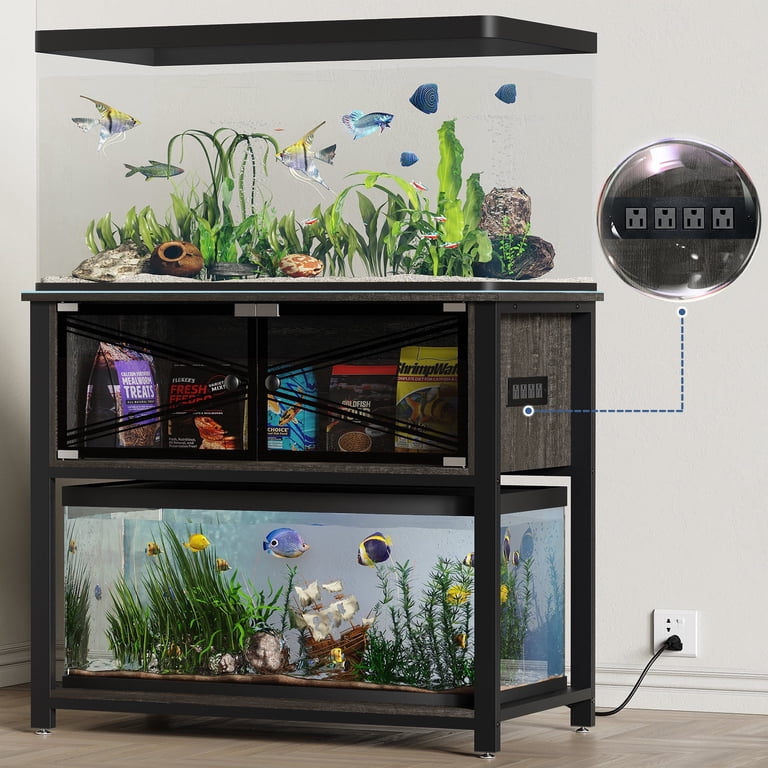 40 gallon fish tank accessories Unikito Stand with LED Light and Outlet, Metal Aqu The GDLF Aquarium Stand is purpose VOWNER 40 Gallon Aquarium Stand