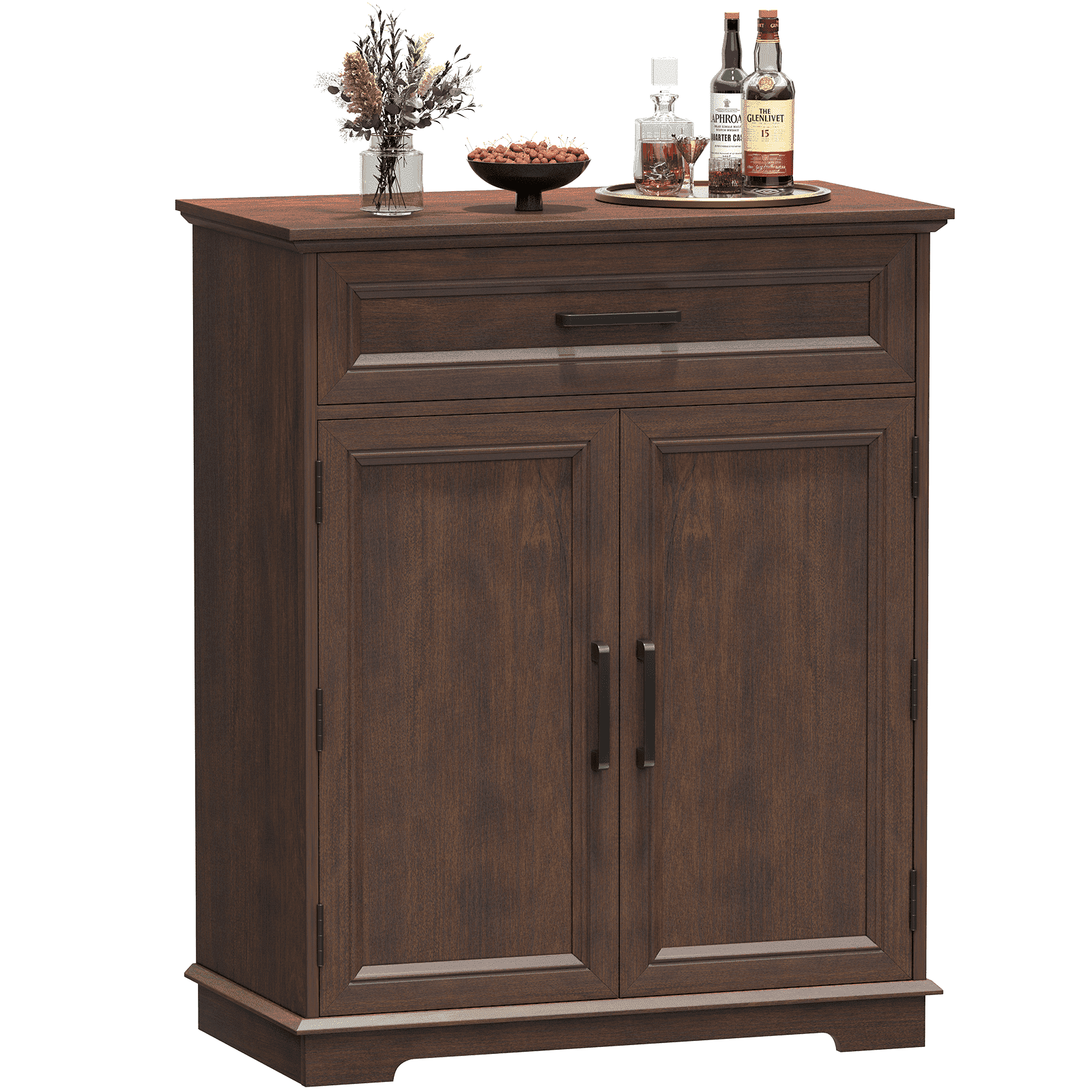FiveWillowise Buffet Cabinet With Drawers - 60" Farmhouse Sideboard With Shelves & Doors For Living/Dining Room