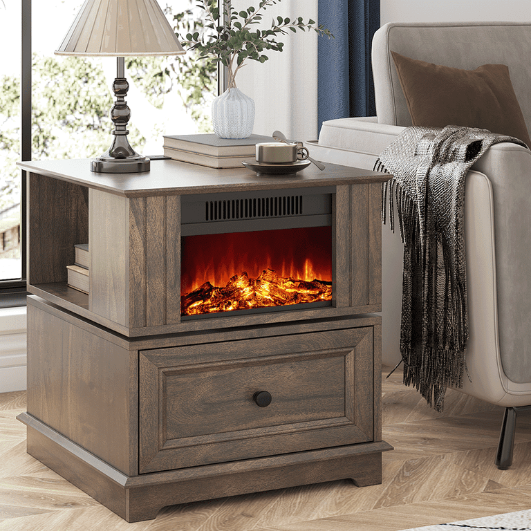 Electric end table discount