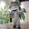 thumbnail image 1 of REDBROKOLY mascot character of a Gray Beanstalk dressed with a Jumpsuit and Headbands, 1 of 1