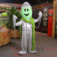 thumbnail image 1 of REDBROKOLY mascot character of a Silver Celery dressed with a Jumpsuit and Necklaces, 1 of 1