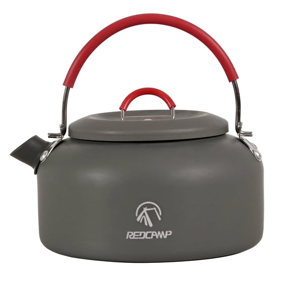 REDCAMP 0.8L Mini Outdoor Camping Kettle, Aluminum Water Pot with Carrying Bag, Compact Lightweight Tea Kettle