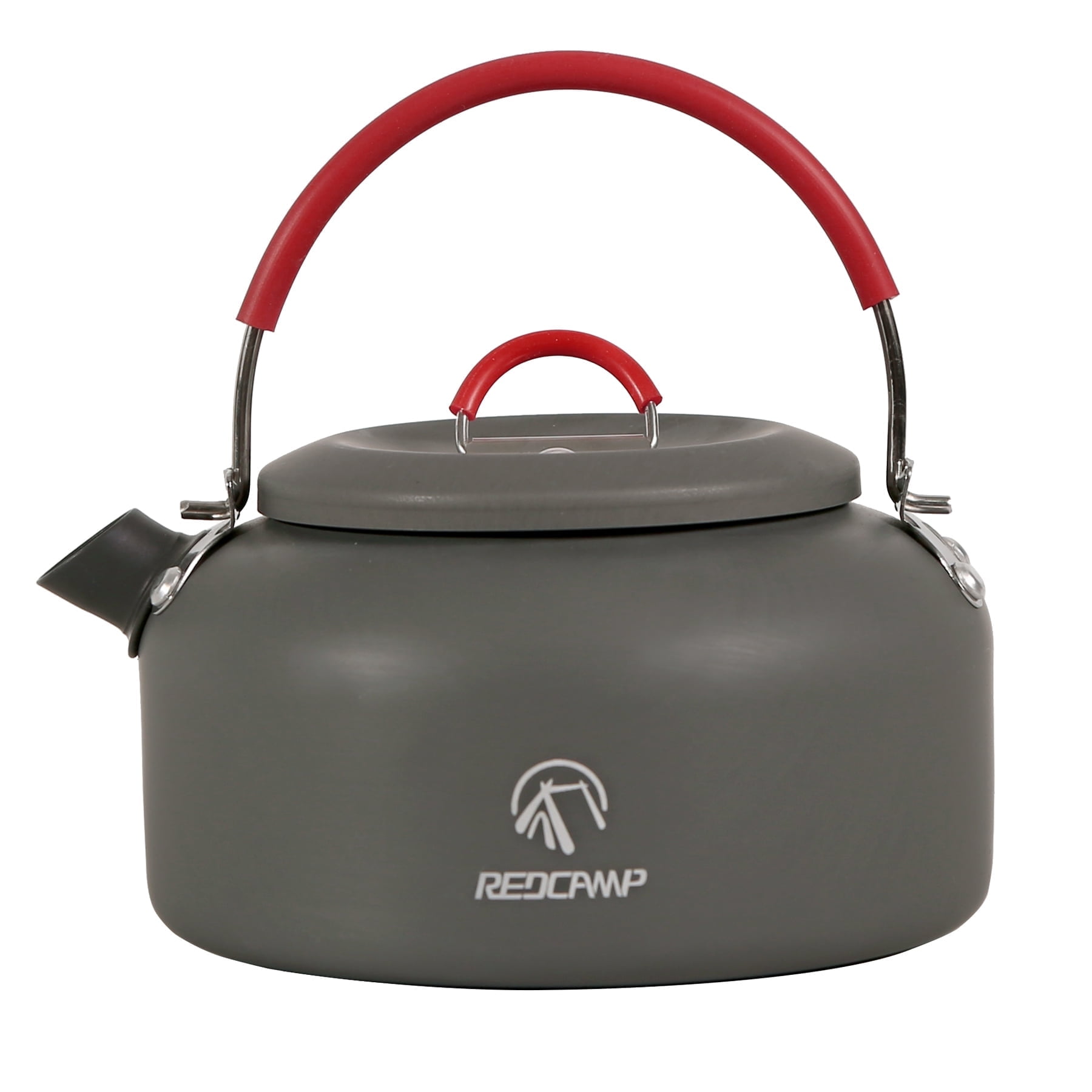 REDCAMP 0.8L Mini Outdoor Camping Kettle, Aluminum Water Pot with Carrying Bag, Compact Lightweight Tea Kettle