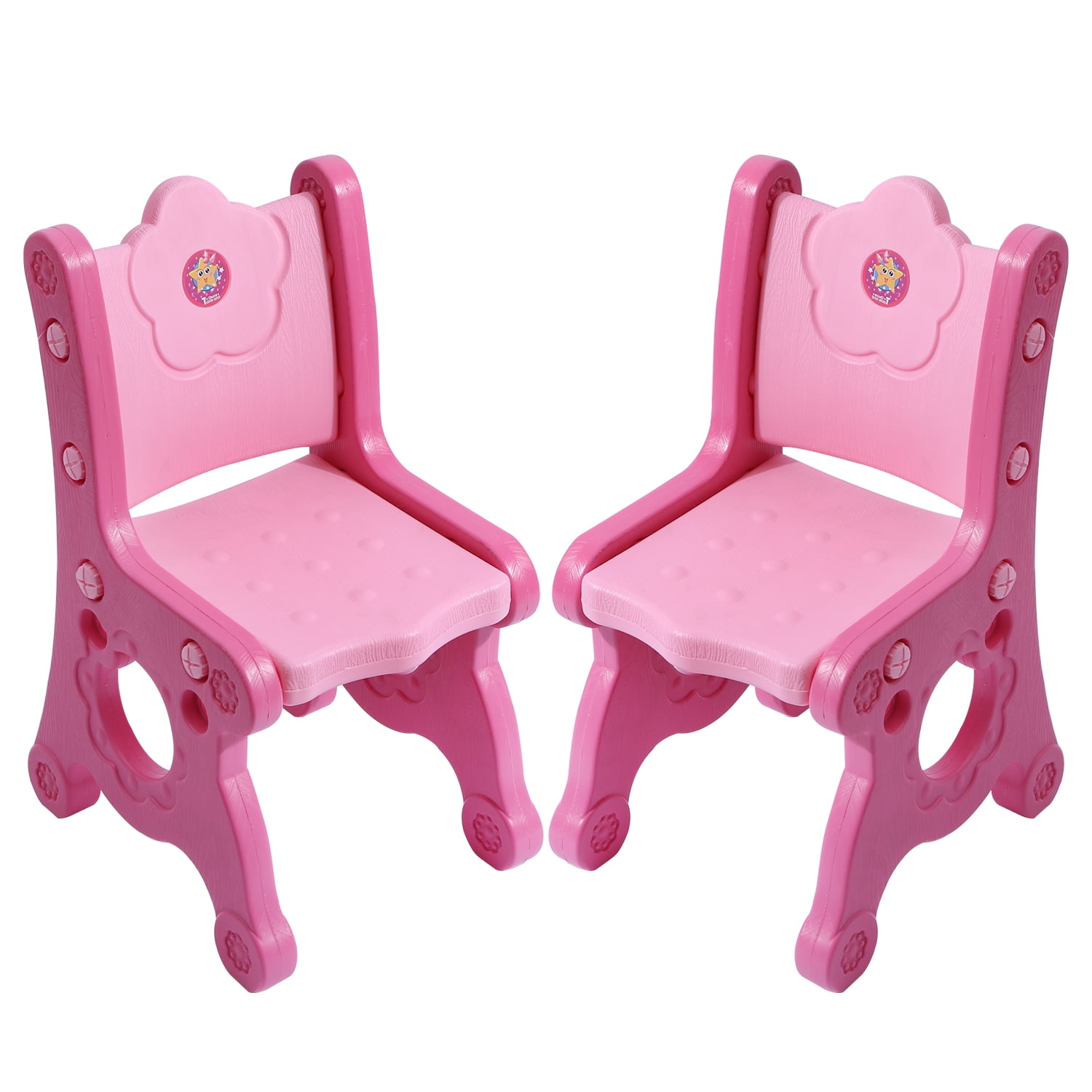 REDCAMP 2 Pack Adjustable Kid Chairs Portable Sturdy Child Seat Set