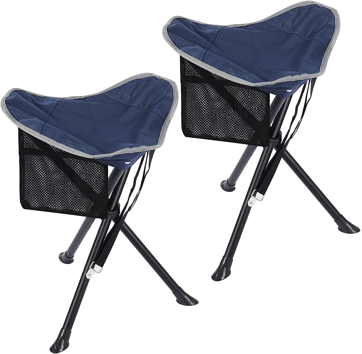REDCAMP 2 Pack Tripod Hunting Chairs for Blinds, Portable Lightweight 3  Legged Stool Seat with Backrest, Small Folding Chairs for Travel Fishing