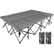 REDCAMP 2 Person Folding Camping Cots for Adults 500lbs Heavy Duty, 59" Extra Wide Oversized l Sleeping Cots Portable for Outdoor Indoor Office