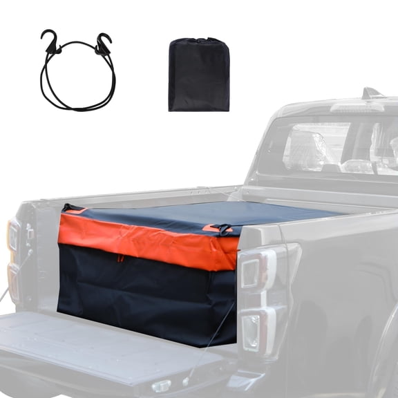 REDCAMP 26 Cubic ft Truck Bed Cargo Bag Extra Waterproof Cargo Bag Fits Any Truck Size Heavy Duty Luggage Bag with Bungee Cords for Pickup SUV