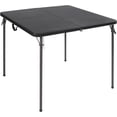 thumbnail image 1 of REDCAMP 34" Square Folding Card Table with Resin Top, Portable Fold in Half Small Card Tables with Collapsible Legs for Adults Indoor Outdoor Use, Black, 1 of 9