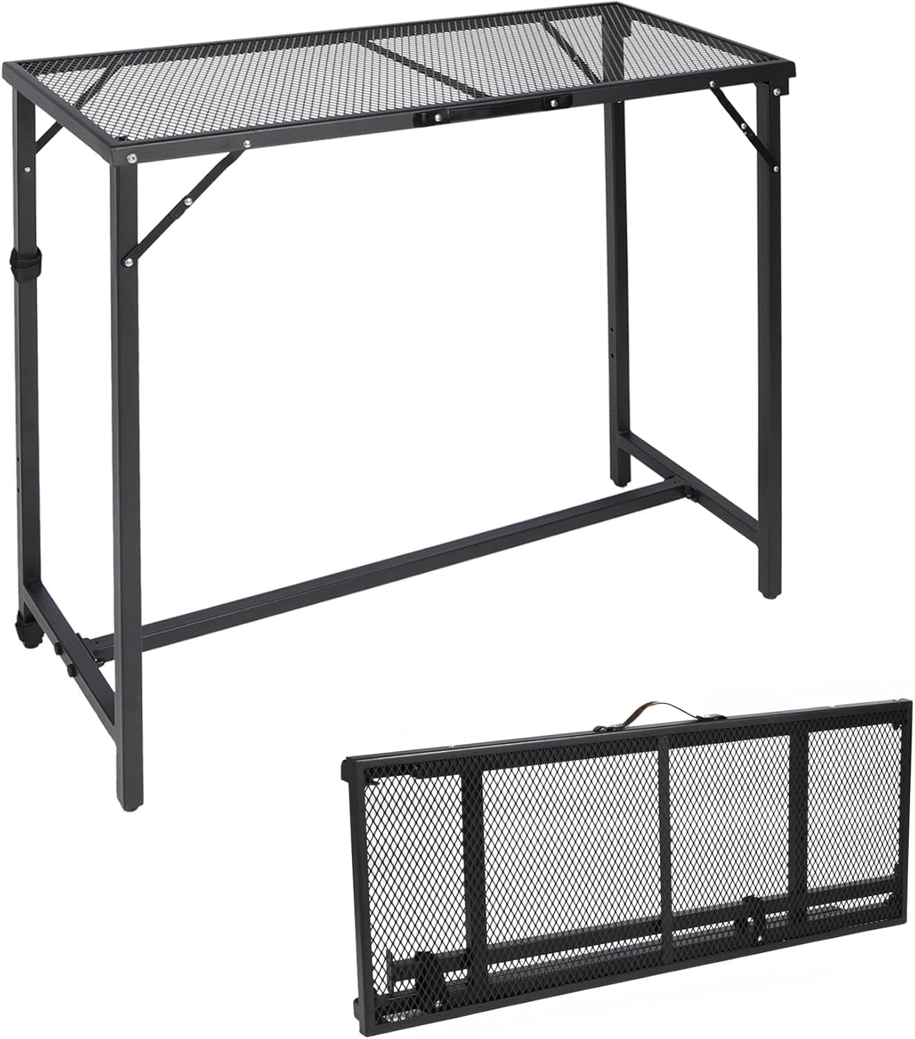 REDCAMP 39 Inch Outdoor Bar Table, Folding Paito Bar Height Table with ...