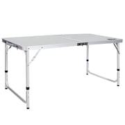 REDCAMP Folding Table 4 Feet, Adjustable Height Lightweight Portable Aluminum Frame Camping Table for Picnic Outdoor Indoor