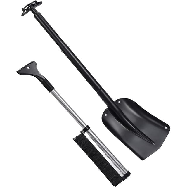 REDCAMP Aluminum Lightweight Snow Shovel for Car Emergency, 21"32