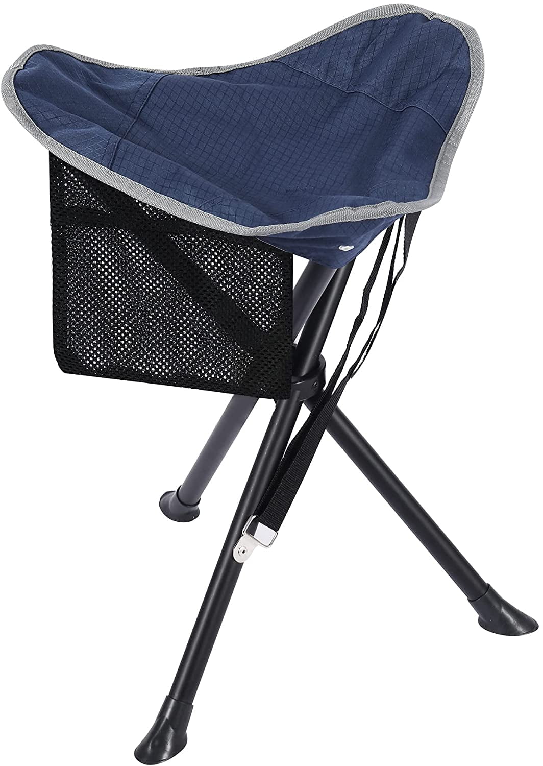 REDCAMP Camping Stool Folding 220lb 17 inch Tall Lightweight 3 Legged Tripod Camp Stools Portable for Backpacking Hiking Hunting Fishing Blue