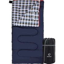 REDCAMP Cotton Flannel Sleeping Bag for Camping Backpacking, Adults Cold Weather Envelope Sleeping Bags with 2/3/4lbs Filling
