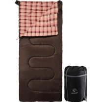 REDCAMP Cotton Flannel Sleeping Bag for Camping Backpacking, Adults Cold Weather Envelope Sleeping Bags with 4lbs Filling
