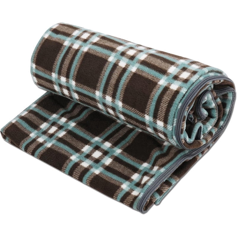 REDCAMP Fleece Sleeping Bag Liner Thicker for Adult Warm or Cold Weather,73in Long Full Sized Zipper Camping Blanket for Outdoor Indoor Used with Sack