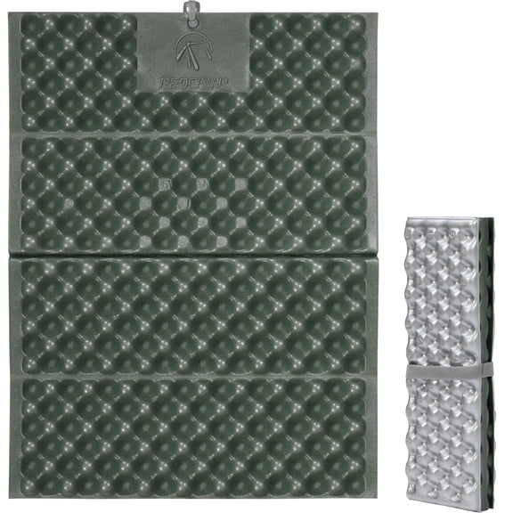REDCAMP Foam Hiking Seat Pad Foldable Z Ultralight Sitting Pad for Camping Backpacking Stadium Outdoor IXPE Fill Material Green