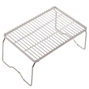 REDCAMP Folding Campfire Grill 304 Stainless Steel Grate, Heavy Duty Portable Camping Grill with Carrying Bag, Silver Large