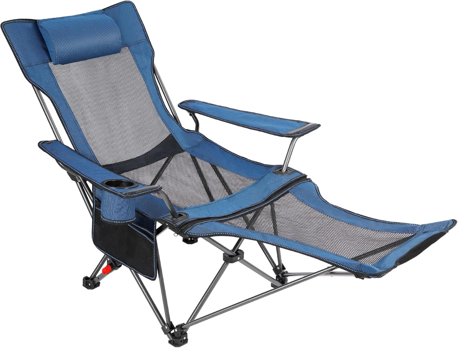 REDCAMP Folding Camping Chairs with Foot Rest, Adjustable Backrest