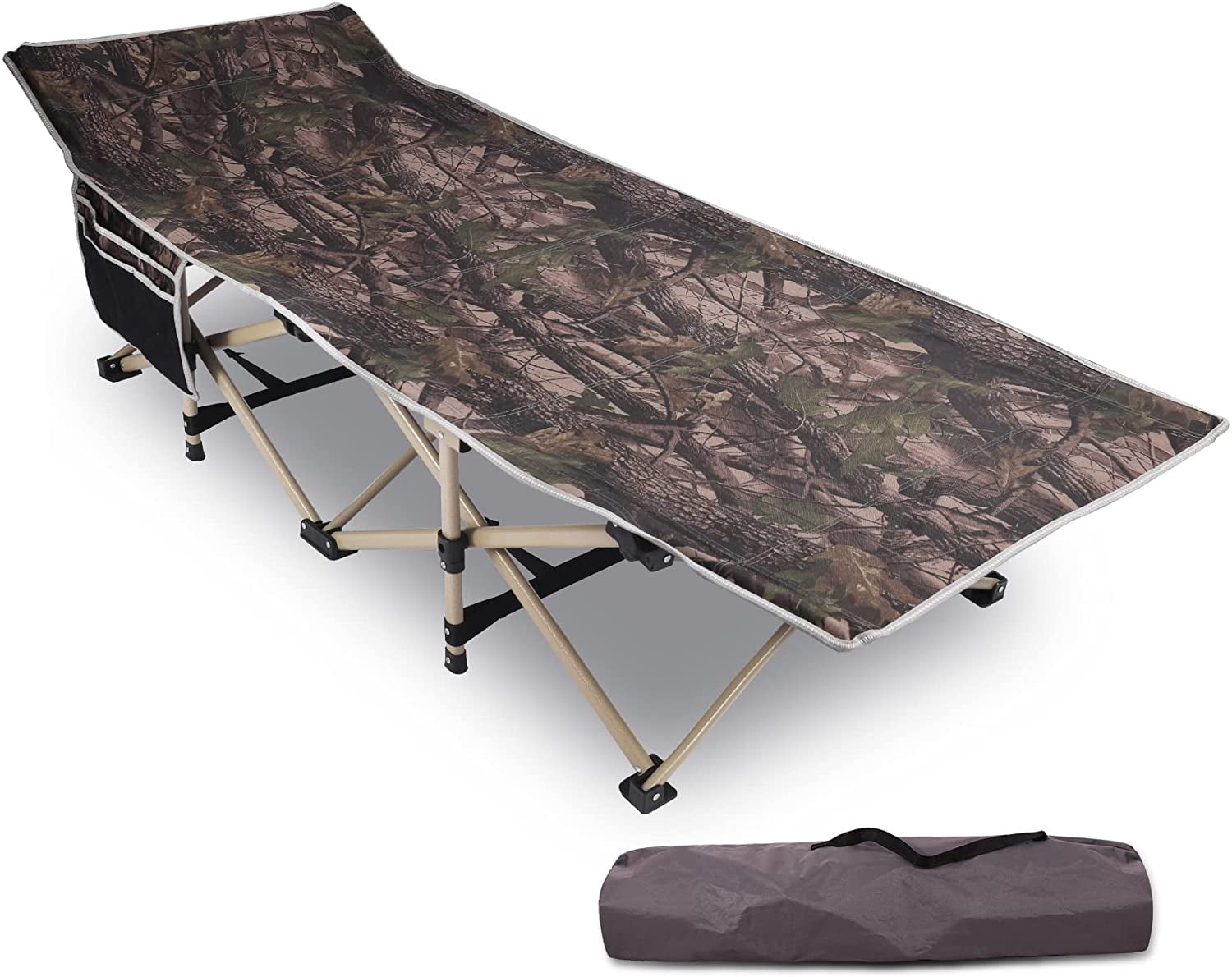 REDCAMP Folding Camping Cots for Adults 500lbs, 75"x28" Extra Wide