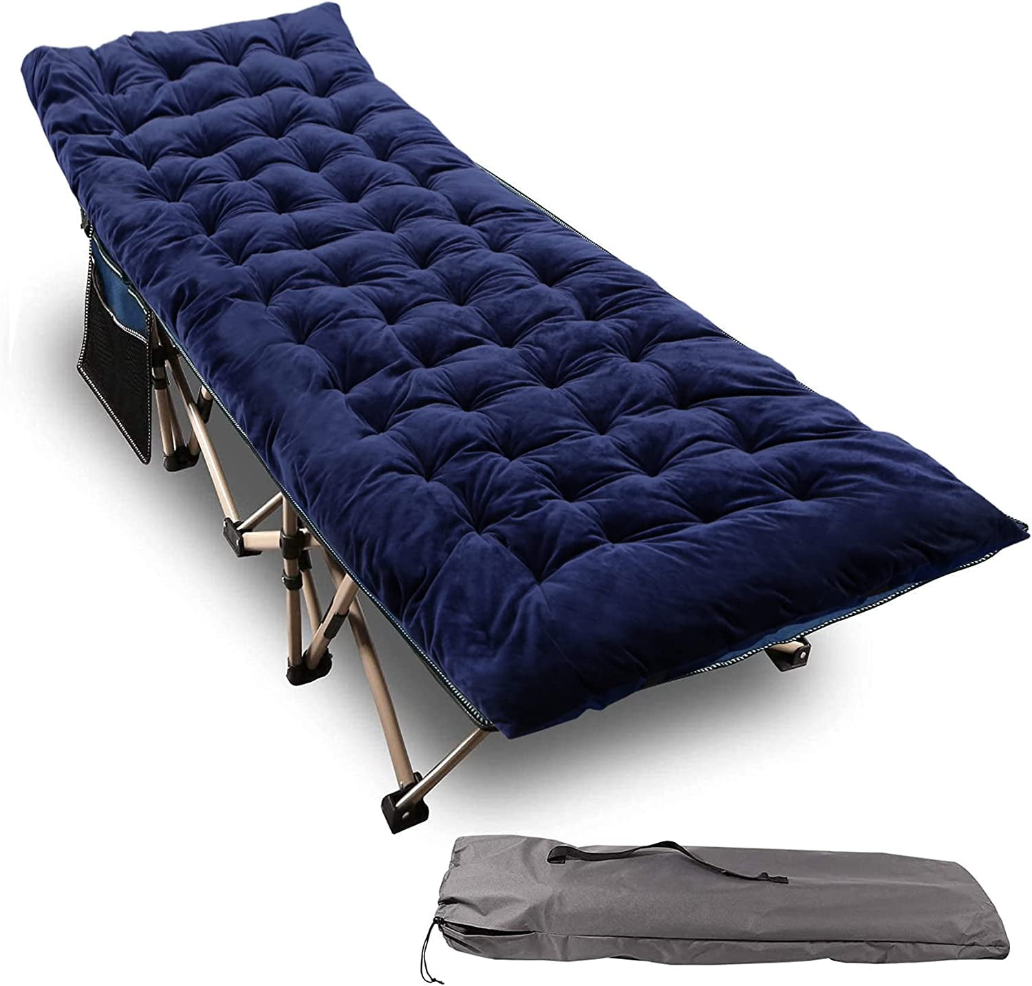 REDCAMP Folding Camping Cots for Adults with Mattress Pad, Heavy Duty