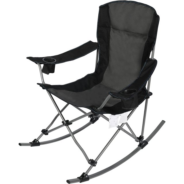 REDCAMP Folding Rocking Camping Chair with High Back for Adults