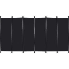 REDCAMP 10FT Wide Portable Room Divider, 6 Panel Large Folding Room Partition, 6FT Tall Indoor Outdoor Privacy Screen Wall Dividers for Bedroom Dining Room Office Restaurant Hospital, 114"x73", Black