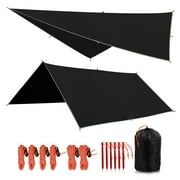 REDCAMP Hammock Rain Fly Waterproof and Lightweight, 10ft Tent Tarp for Camping Backpacking Hiking