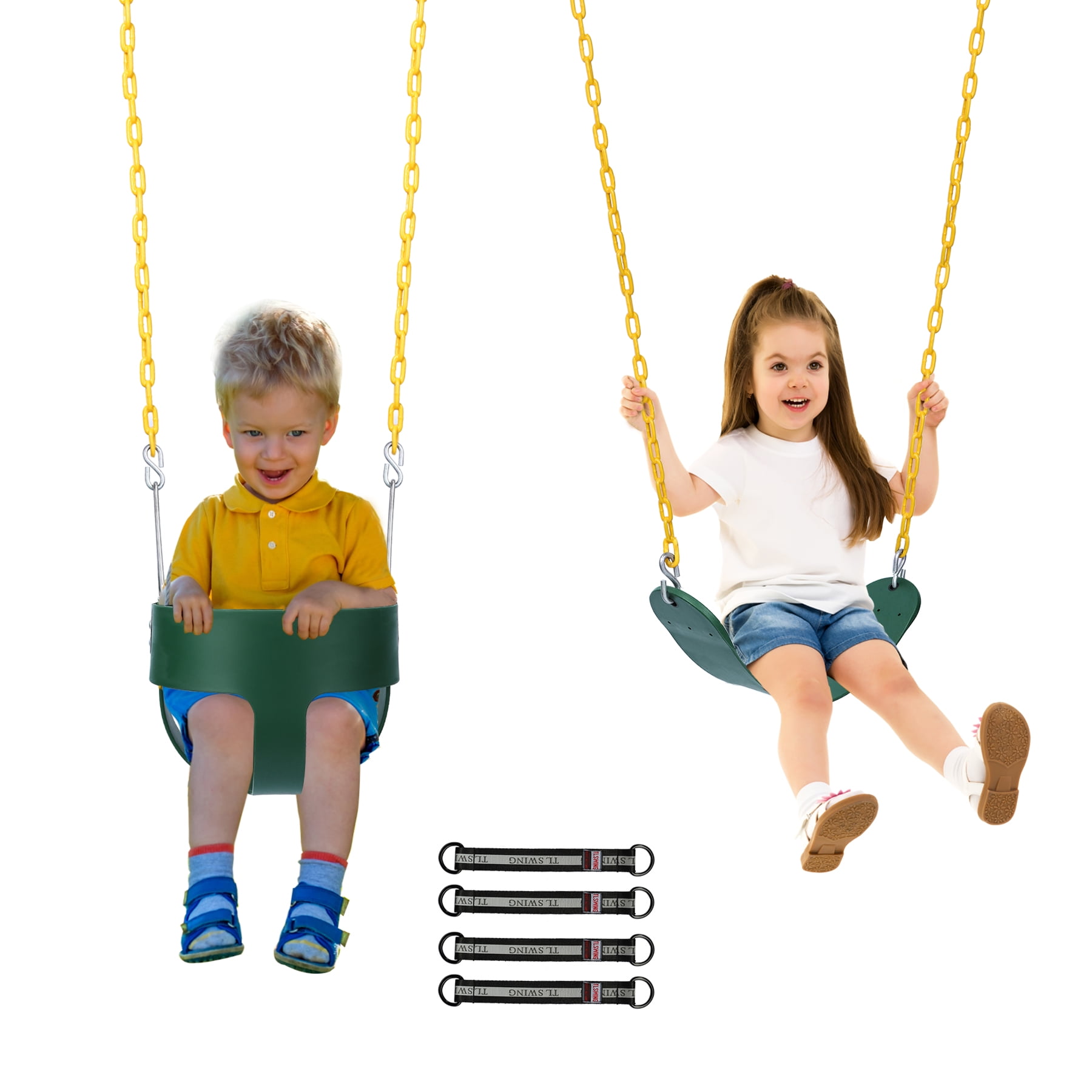 REDCAMP High Back Full Bucket Swing and Heavy Duty Swing Seat for