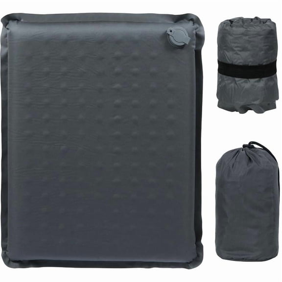 REDCAMP Inflatable Stadium Seat Cushion, Self-Inflating Memory Foam Airplane Seat Cushion, Portable Lightweight Camping Sitting Pad for Travel, Hiking and Outdoor Activities