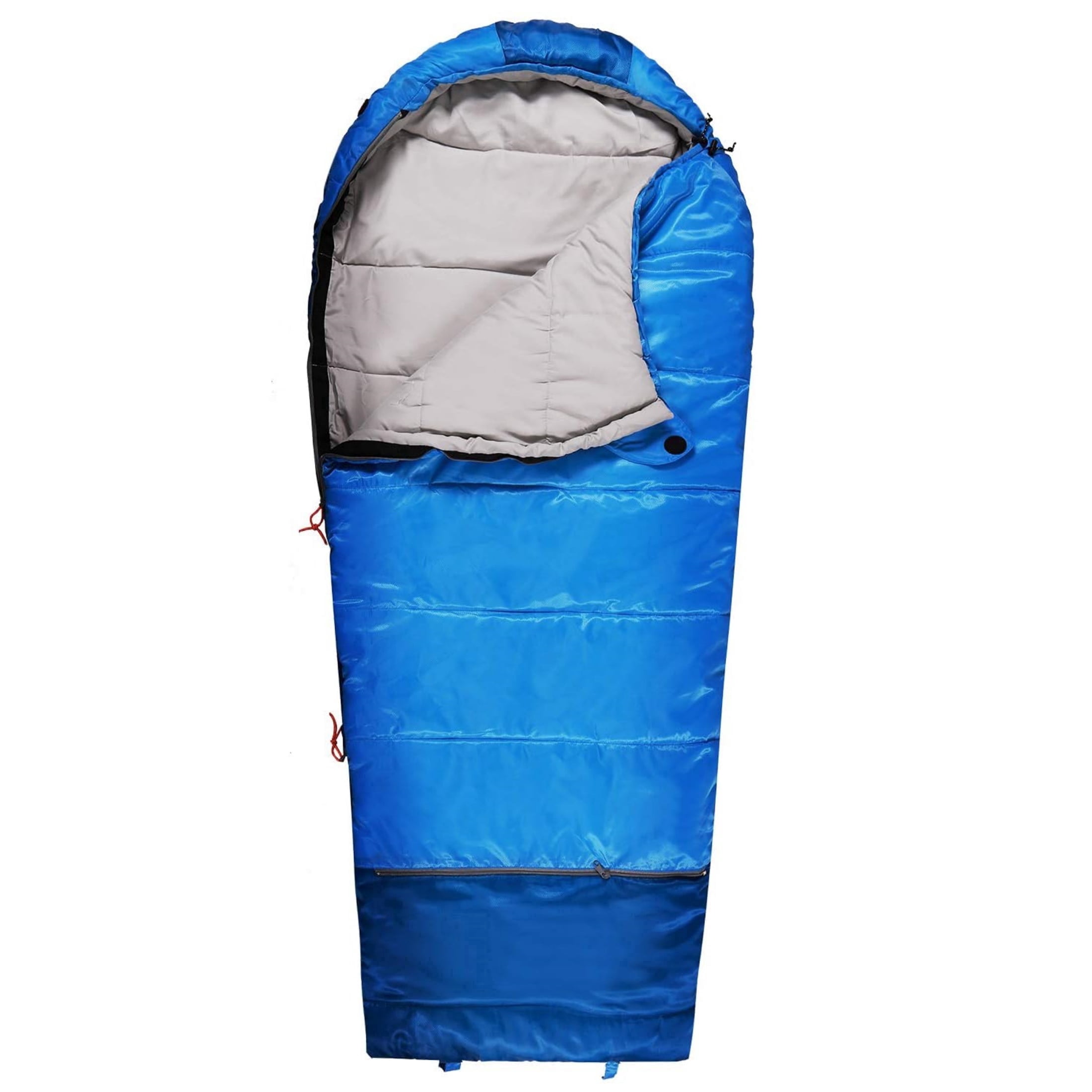 REDCAMP Kids Mummy Sleeping Bag for Camping, 3 Season Cold Weather Sleeping Bag Fit Boys, Girls & Teens, Blue