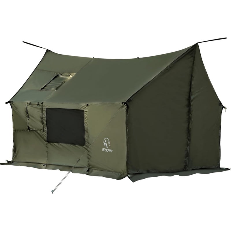 REDCAMP Large Hammock Hot Tent with Stove Jack, 4-6 Person Waterproof & Windproof Ultralight 4 Season Wall Tent with Snow Skirt