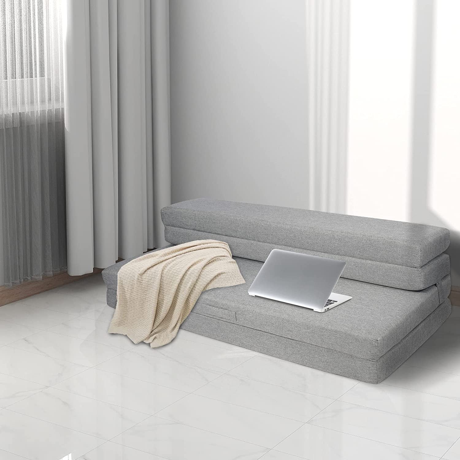 REDCAMP Memory Foam Folding Mattress, 4 Inch Queen Portable Mattress