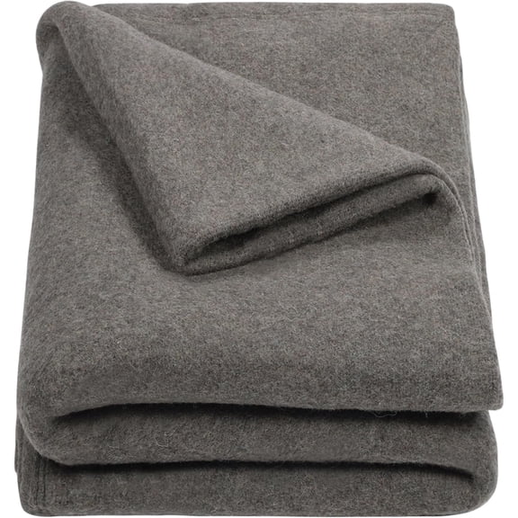 REDCAMP Military Wool Blanket, Large 86in x 63in 4.4 lbs, Warm, Thick, Washable Camping Blanket, Great for Camping, Outdoors, Sporting Events, and Survival Kits
