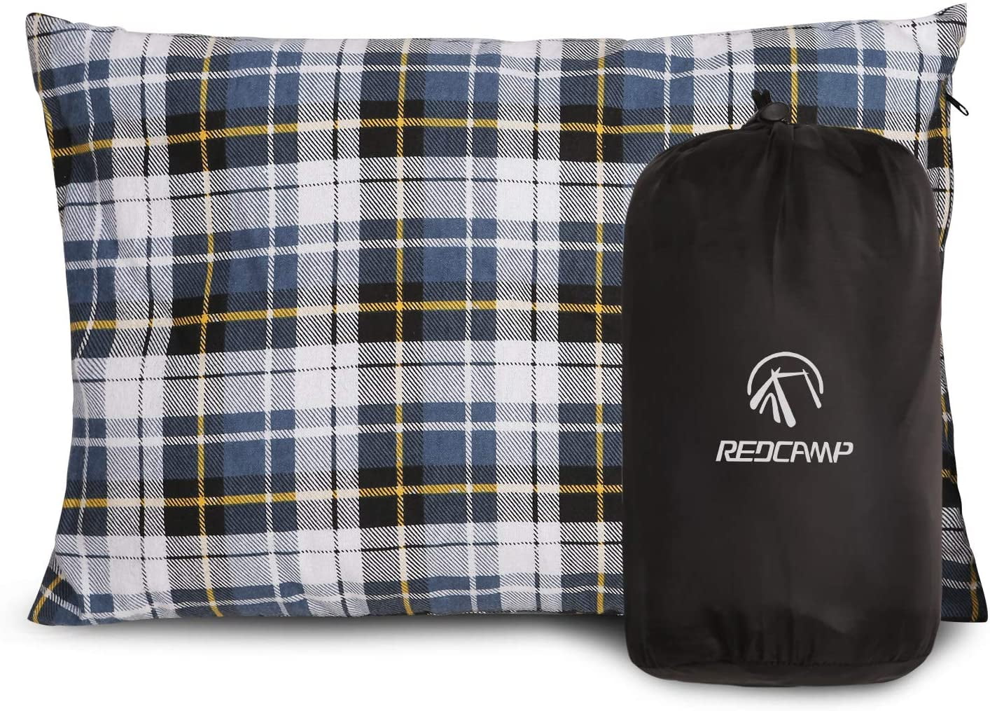 REDCAMP Outdoor Camping Pillow Lightweight, Flannel Travel Pillow Cases