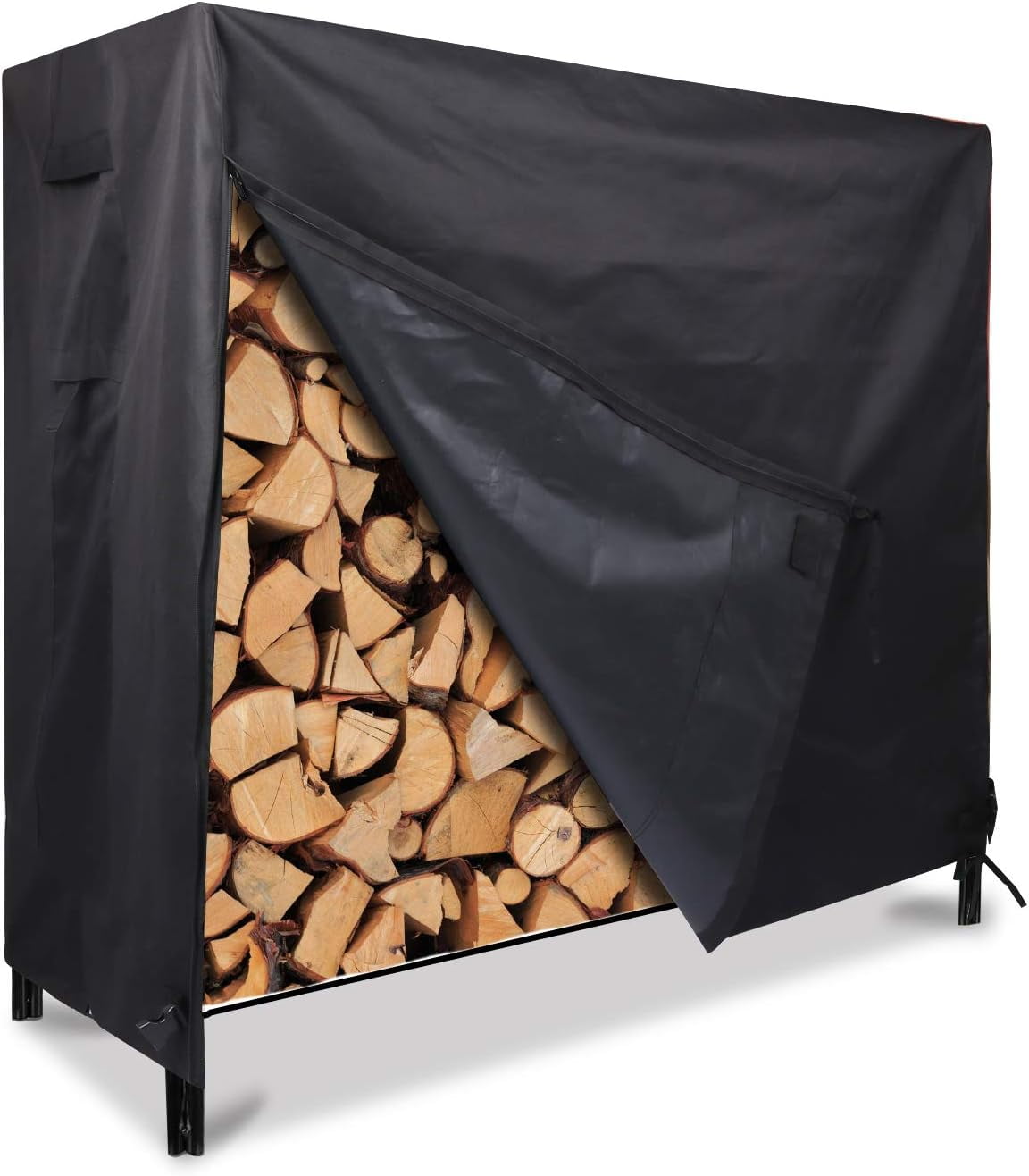 REDCAMP Outdoor Firewood Racks Cover 4 ft, Heavy Duty Waterproof Log