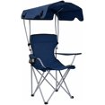 thumbnail image 1 of REDCAMP Portable Camping Chair with Canopy Heavy Duty Outdoor Folding Chair with Shade 600D Oxford Canopy Chair for Beach Fishing Lawn Picnic Sports Dark Blue, 1 of 9