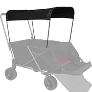 REDCAMP Removable Canopy for Dog Wagon Attachment, Wagon Shade Cover for Dog Stroller, Detachable Replacement Accessory, Black
